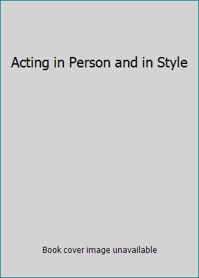 Acting in Person and in Style 0697041174 Book Cover