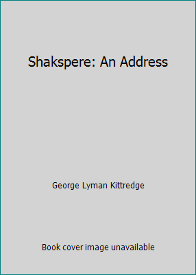 Shakspere: An Address B003OGNOAA Book Cover