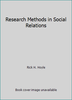 Research Methods in Social Relations B000IU1KX8 Book Cover