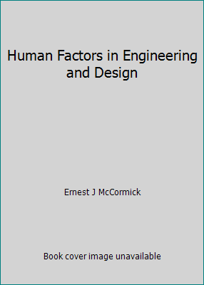 Human Factors in Engineering and Design 0070449023 Book Cover