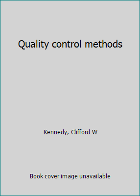 Quality control methods B0007E4DZM Book Cover