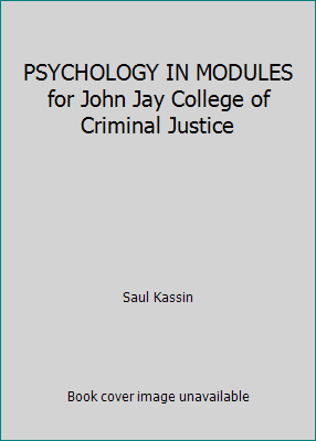 PSYCHOLOGY IN MODULES for John Jay College of C... 0536374716 Book Cover