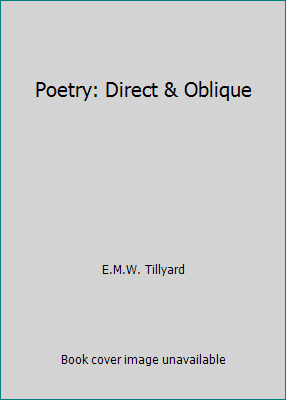 Poetry: Direct & Oblique B0040W49RO Book Cover