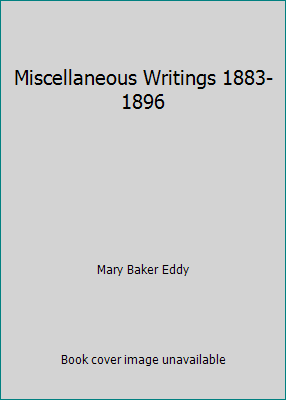 Miscellaneous Writings 1883-1896 087952328X Book Cover