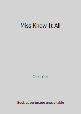 Miss Know It All 0553152920 Book Cover