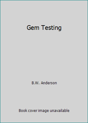 Gem Testing B00212J6HI Book Cover