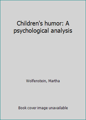 Children's humor: A psychological analysis 025320206X Book Cover