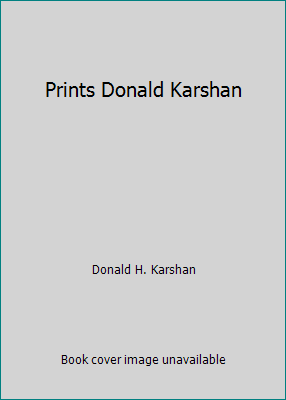 Prints Donald Karshan B001C4OG8K Book Cover