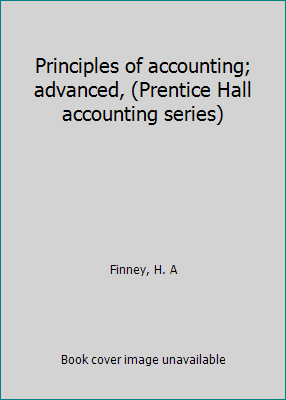 Principles of accounting; advanced, (Prentice H... B0007FD1YA Book Cover