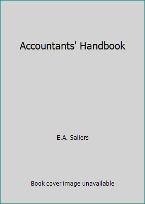 Accountants' Handbook B0027BOTOS Book Cover