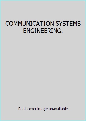COMMUNICATION SYSTEMS ENGINEERING. 8178086107 Book Cover