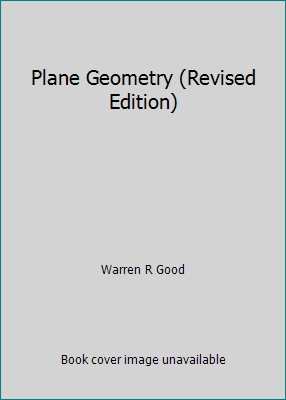 Plane Geometry (Revised Edition) B00CFPNR4E Book Cover