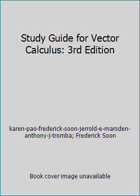 Study Guide for Vector Calculus: 3rd Edition 0716719800 Book Cover