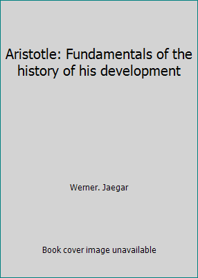 Aristotle: Fundamentals of the history of his d... B0007KBURA Book Cover