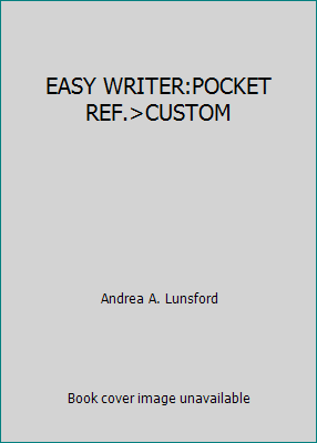 EASY WRITER:POCKET REF.>CUSTOM 0312638213 Book Cover