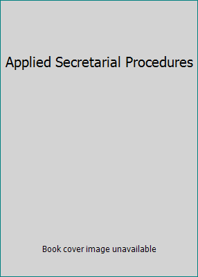 Applied Secretarial Procedures 0070224501 Book Cover