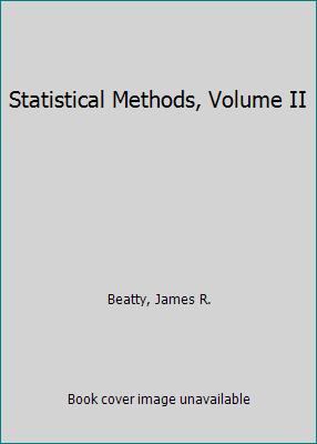 Statistical Methods, Volume II 0072461268 Book Cover