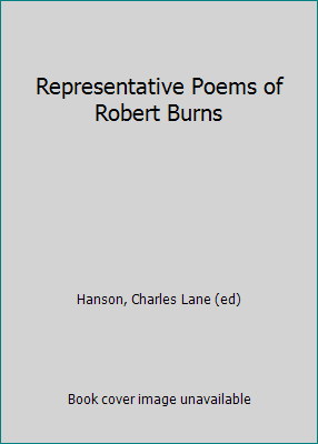 Representative Poems of Robert Burns B000RW1PIC Book Cover