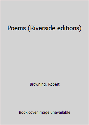 Poems (Riverside editions) B0007DNN5O Book Cover