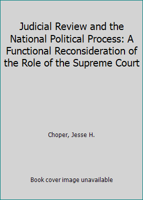 Judicial Review and the National Political Proc... 0226104435 Book Cover