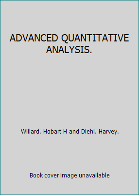 ADVANCED QUANTITATIVE ANALYSIS. B00K2XWKXK Book Cover