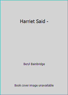 Harriet Said - 0006540996 Book Cover