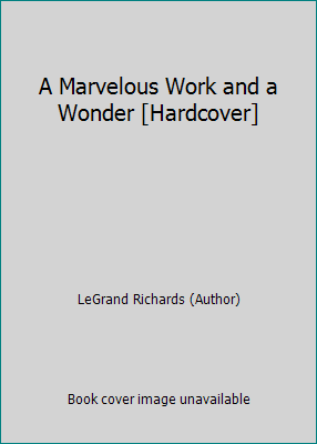 A Marvelous Work and a Wonder [Hardcover] B00JBQELCM Book Cover