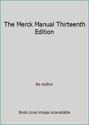 The Merck Manual Thirteenth Edition B000V8Z59W Book Cover