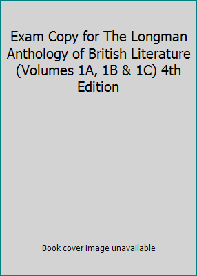 Exam Copy for The Longman Anthology of British ... 0205638333 Book Cover