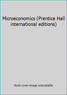 Microeconomics (Prentice Hall international edi... 0138961840 Book Cover