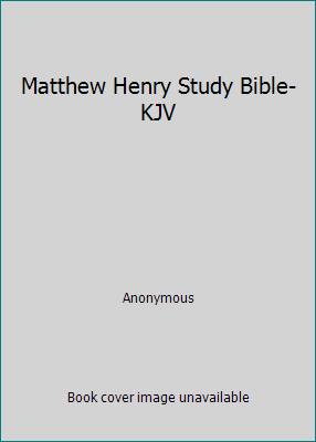 Matthew Henry Study Bible-KJV 0529102617 Book Cover