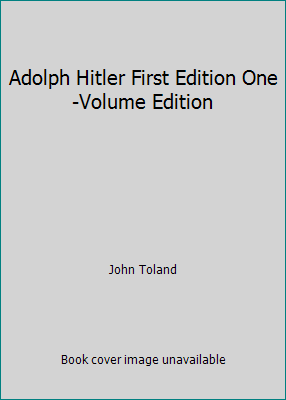 Adolph Hitler First Edition One-Volume Edition B001GZMCHW Book Cover