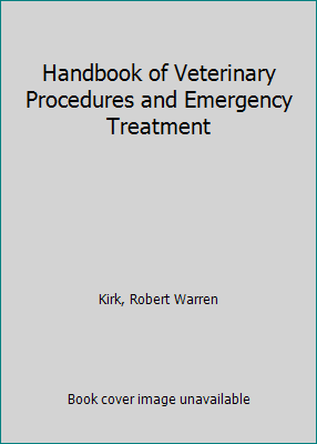 Handbook of Veterinary Procedures and Emergency... 0721654754 Book Cover