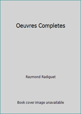 Oeuvres Completes B0014FIG6K Book Cover