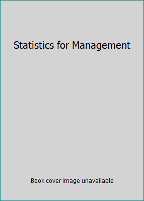 Statistics for Management 0136067166 Book Cover