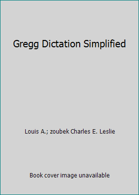 Gregg Dictation Simplified B00I5RP1SG Book Cover