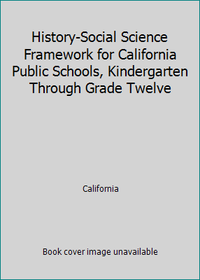 History-Social Science Framework for California... 0801112842 Book Cover