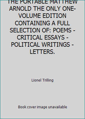 THE PORTABLE MATTHEW ARNOLD THE ONLY ONE-VOLUME... B003YEVFW6 Book Cover