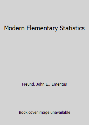 Modern Elementary Statistics 0135935679 Book Cover