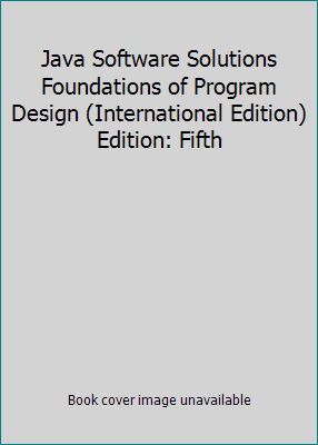 Java Software Solutions Foundations of Program ... 0321373375 Book Cover