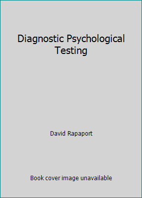 Diagnostic Psychological Testing B000K43W1A Book Cover