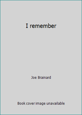 I remember 0916190021 Book Cover