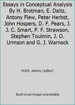 Essays in Conceptual Analysis By H. Brotman, E.... B004BIPLU6 Book Cover