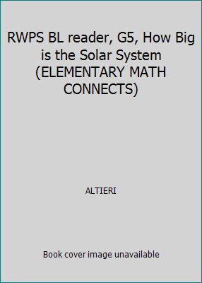 RWPS BL reader, G5, How Big is the Solar System... 0021011109 Book Cover