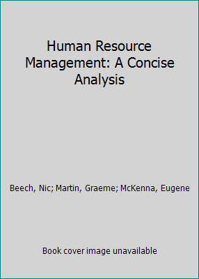 Human Resource Management: A Concise Analysis 1138742171 Book Cover