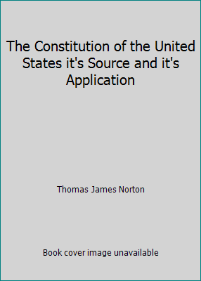 The Constitution of the United States it's Sour... B0093PMZ1U Book Cover