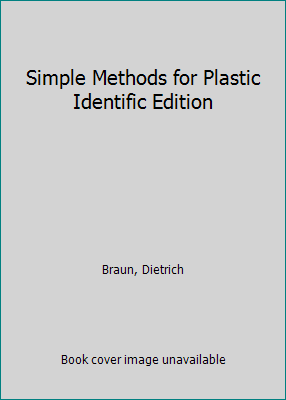 Simple Methods for Plastic Identific Edition 0029492610 Book Cover