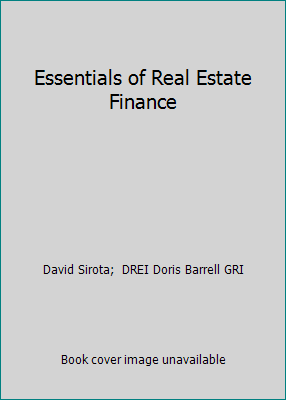 Essentials of Real Estate Finance 1427727813 Book Cover