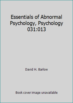 Essentials of Abnormal Psychology, Psychology 0... 0495414409 Book Cover