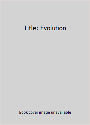 Title: Evolution 0632043849 Book Cover